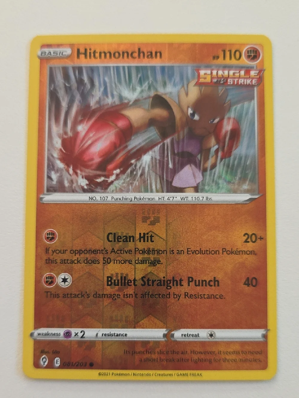 Pokemon Hitmonchan And Hitmontop Card